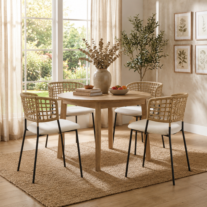 Gia Round Dining Table w/4 Chairs