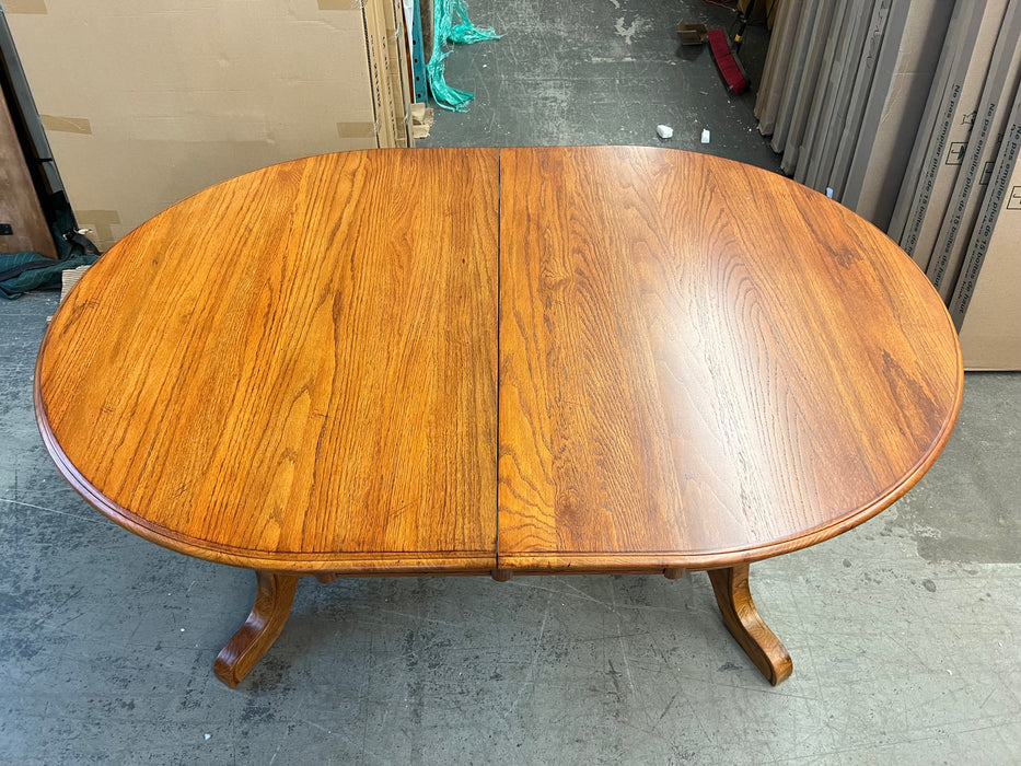 Oval Double Trestle Dining Table