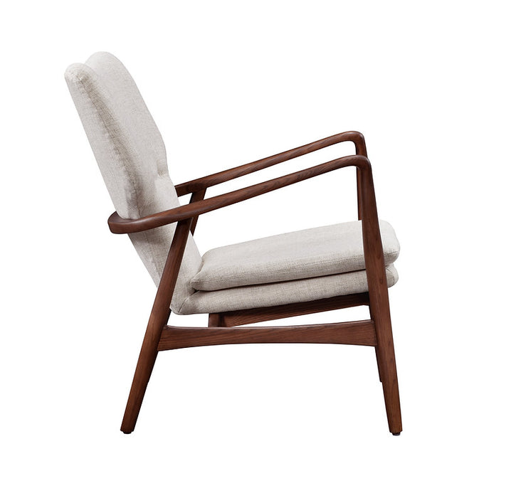 Patrik Fabric Lounge Chair (Beige)