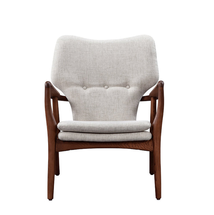 Patrik Fabric Lounge Chair (Beige)