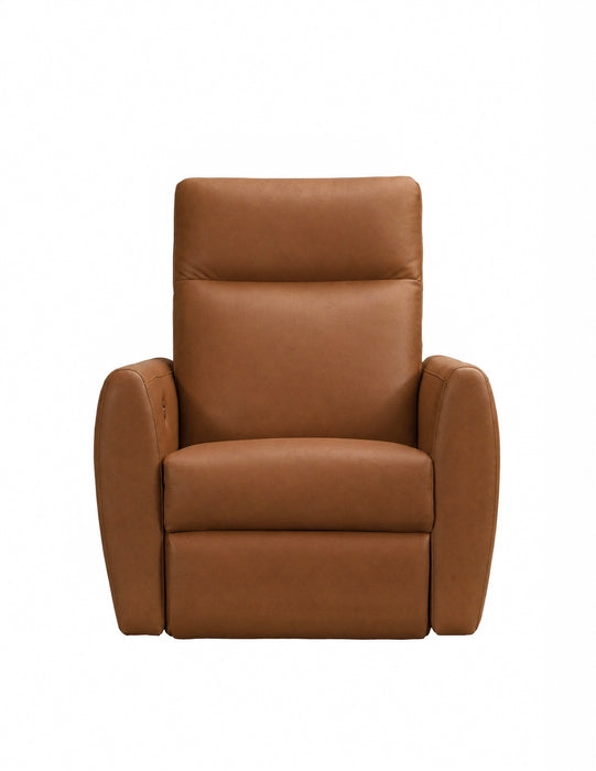 Levy Leather Swivel Glider Recliner w/Power Pack