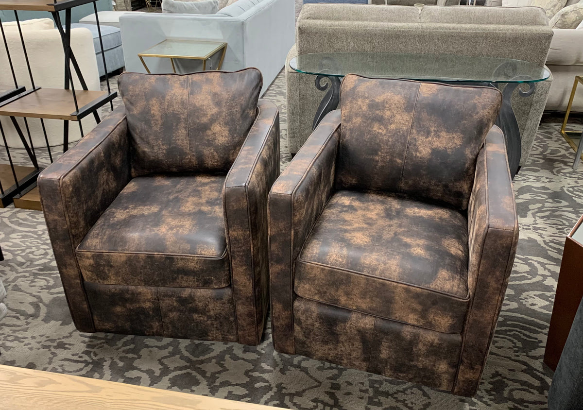 3050 Leather Swivel Chair — Osmond's Furniture