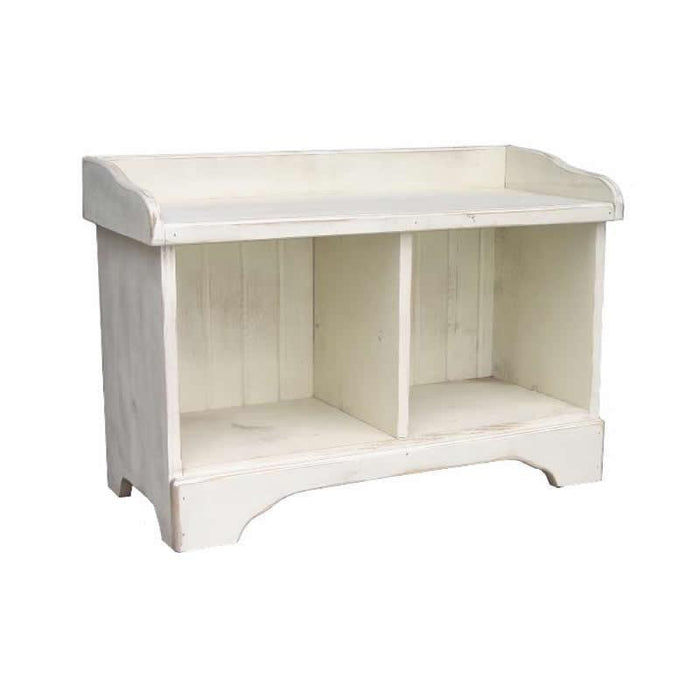 2-Cube Cubby Bench in Vintage Dove