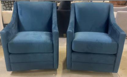2443 Swivel Accent Chairs (Pair)