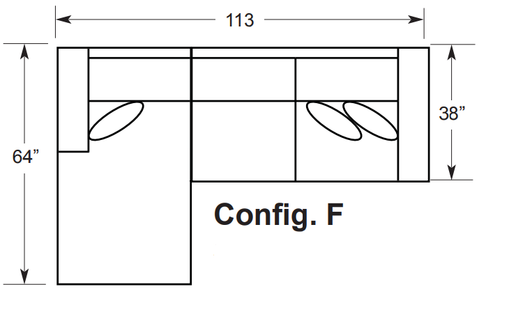 2900 Sectional w/Chaise