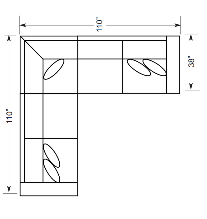 2900 Sectional (Colour Not As Shown)