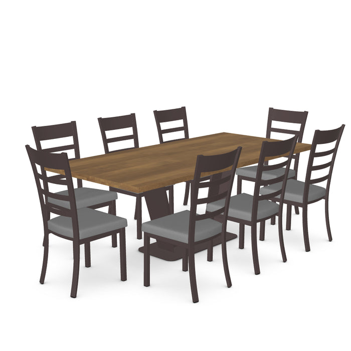 Amelia Dining Table w/ 6 Owen Dining Chairs