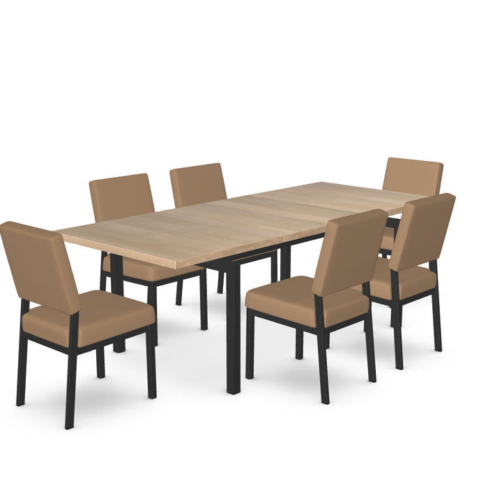 Zoom Dining Table w/ 6 Mathilde Dining Chairs