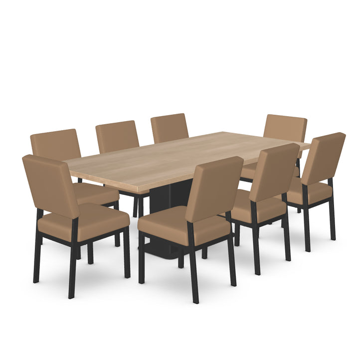Lucarelli Dining Table w/ 6 Mathilde Dining Chairs