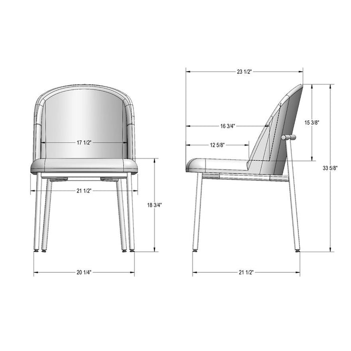 Asterisk Dining Table w/ 6 Luongo Dining Chairs