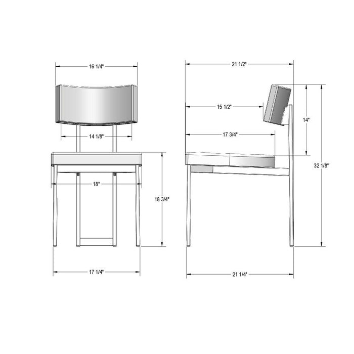 Asterisk Dining Table w/ 6 Lucas Dining Chairs
