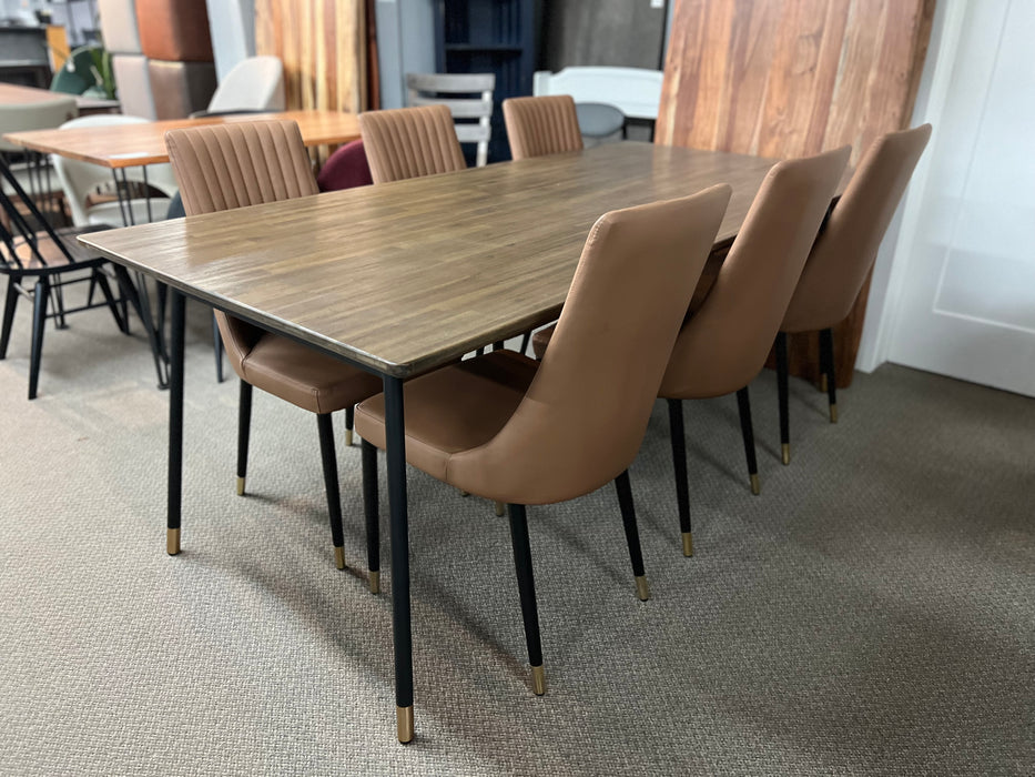 Ridge Dining Table & 6 Chairs