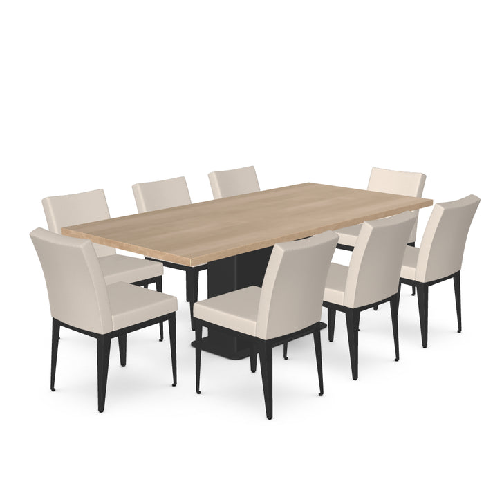 Lucarelli Dining Table w/ 6 Pedro Dining Chairs