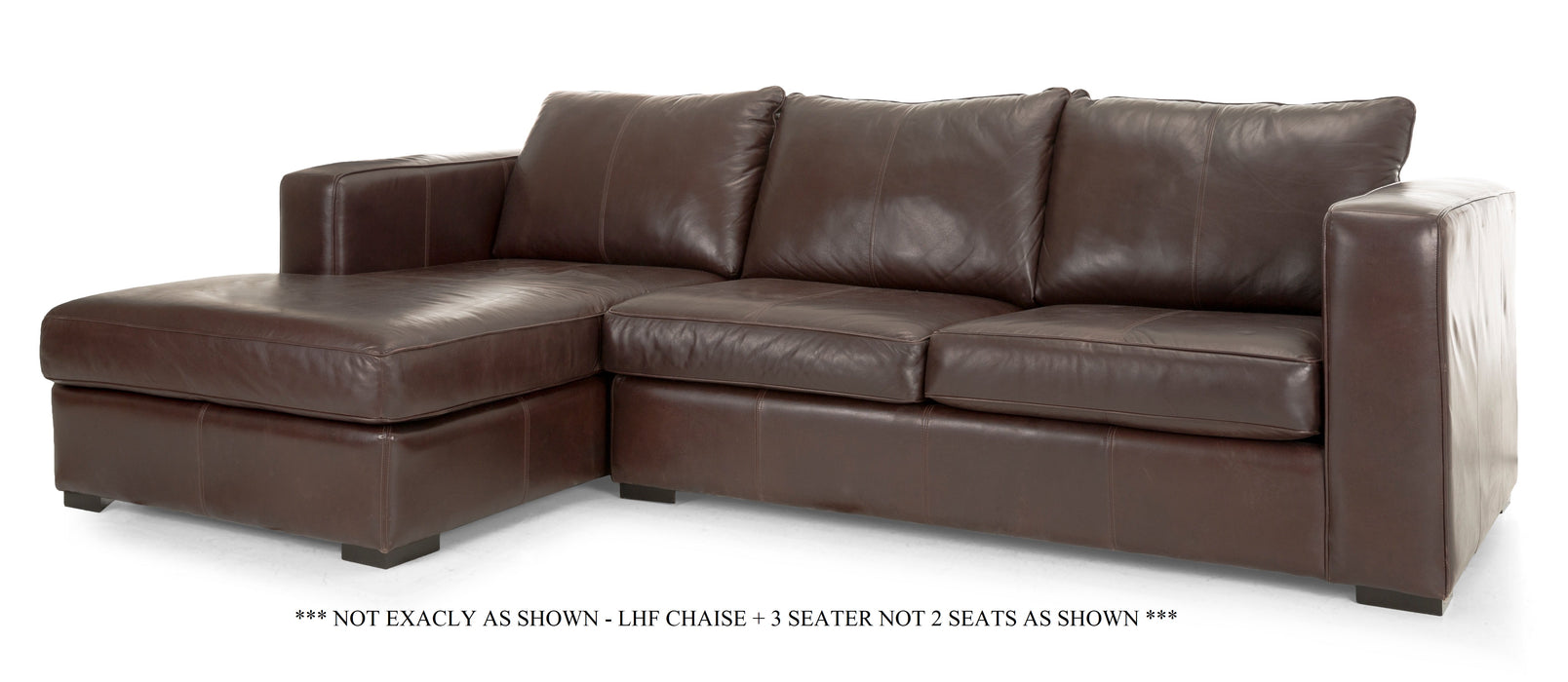 3900 3Pc. Leather Sectional (Not Exactly as Shown)