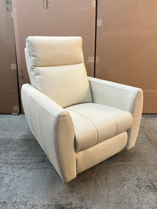 Levy Leather Swivel Glider Recliner w/Power