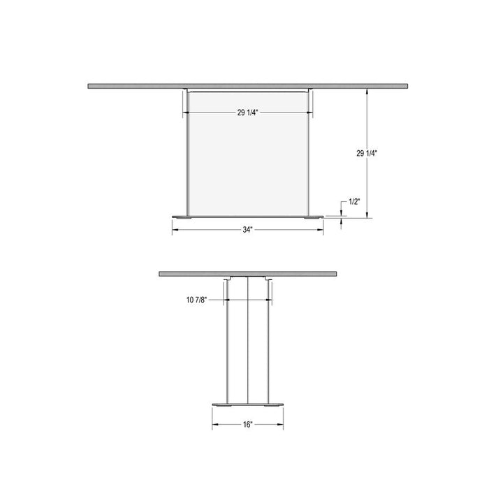 Lucarelli Dining Table w/ 6 Mathilde Dining Chairs