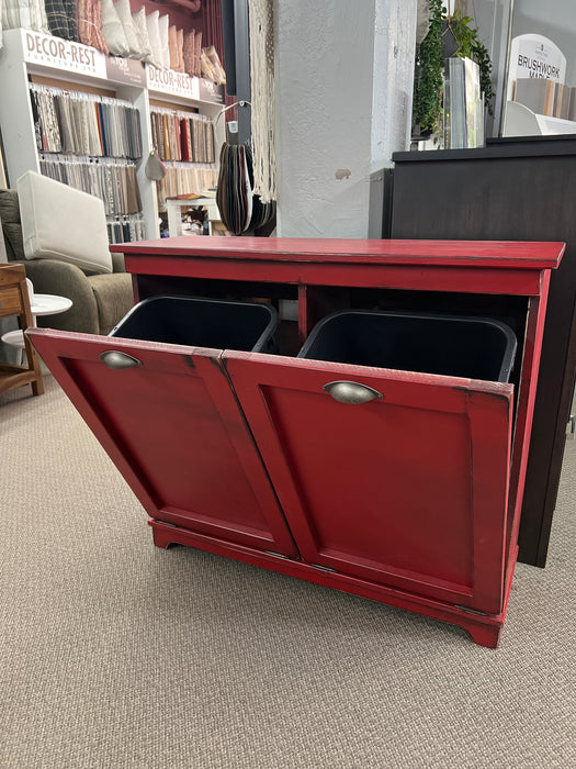 Double Tilt Bin in Berry Finish