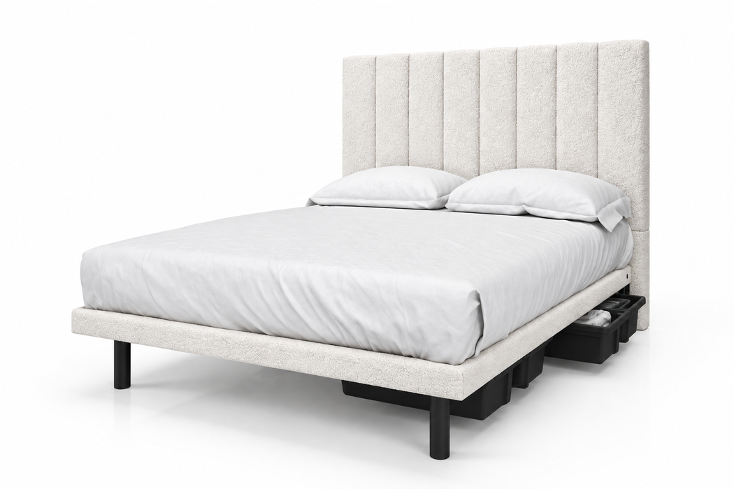Noah Double Bed w/Reflexx Platform (Snow)