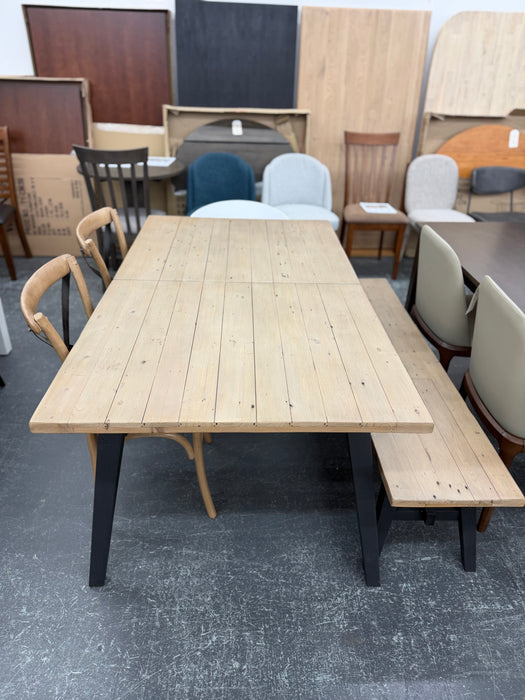 Viva 67" Extension Table, Bench & 4 Chairs