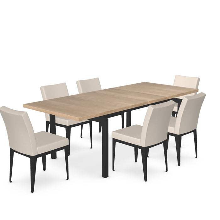 Zoom Dining Table w/ 6 Pedro Dining Chairs