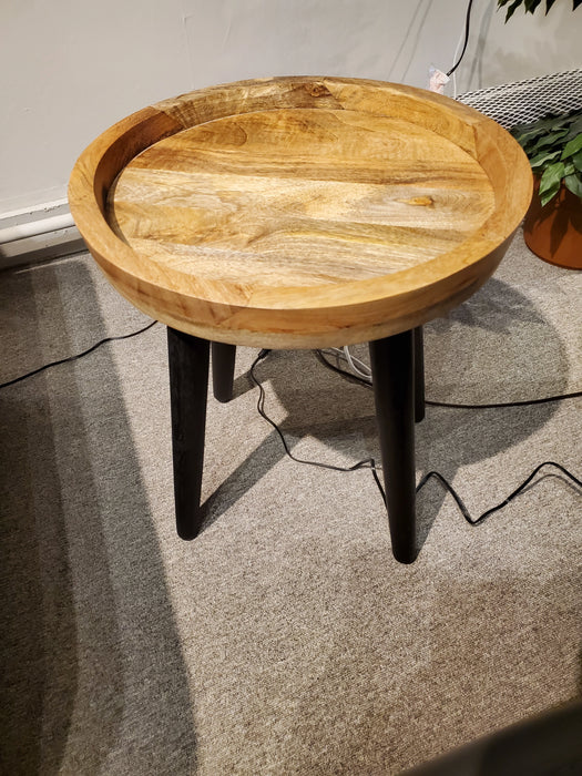 Taja Side Table w/Black Legs