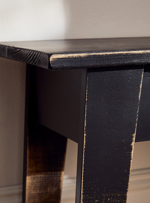 Collier End Table in Vintage Black Finish