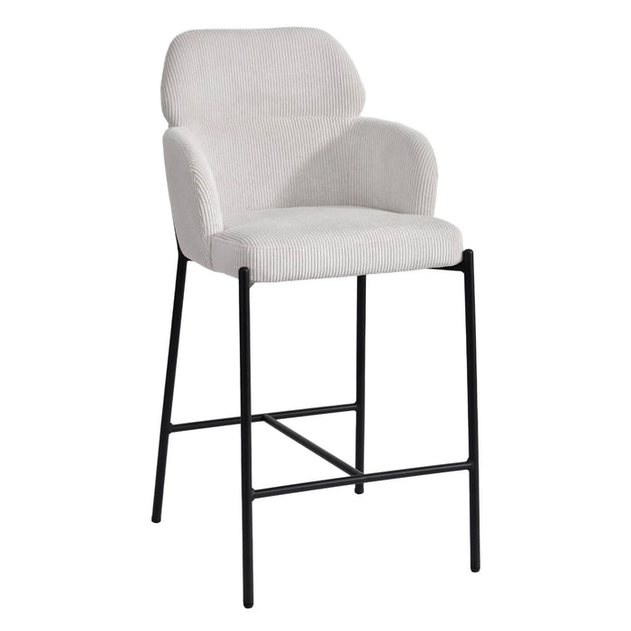 Allegra Counter Stool - Corduroy White