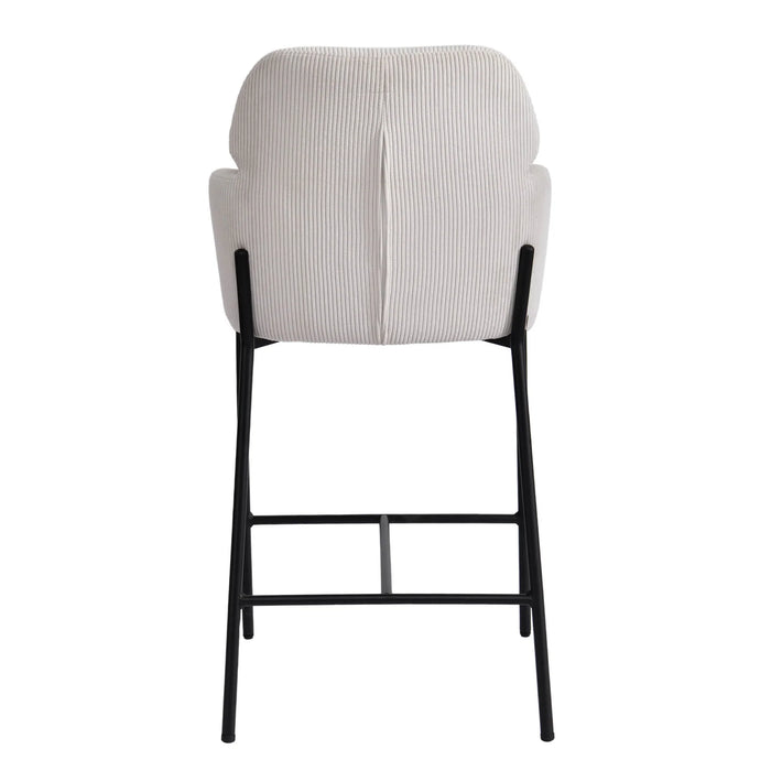 Allegra Counter Stool - Corduroy White