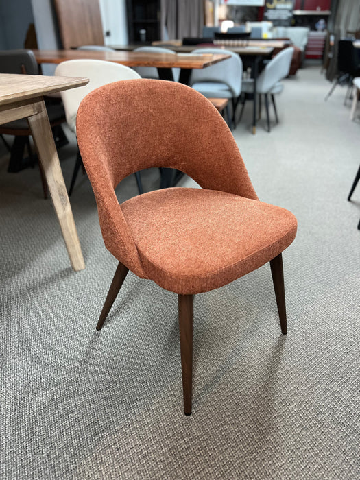 COCO Dining Chair (Terracotta/Walnut)