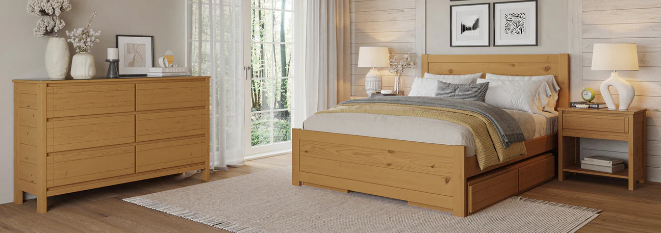 Wildroots King Platform Bed in Classic Finish