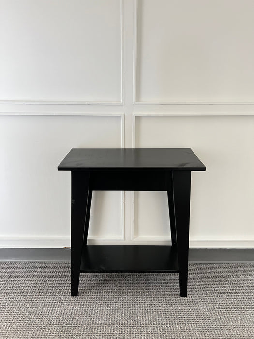 Collier End Table in Black Finish