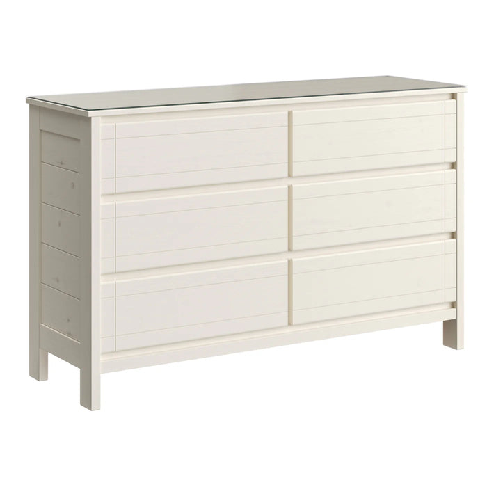 WildRoots 6 Drawer Dresser in Cloud Finish