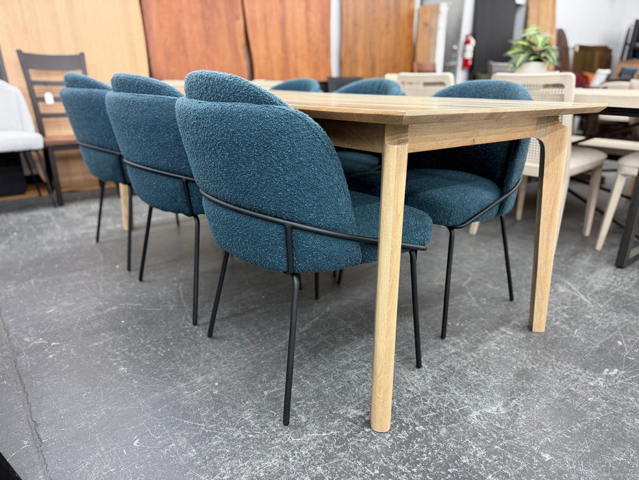 Kenzo 84" Dining Table w/ 6 Dining Chairs