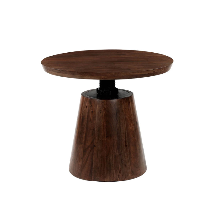 Bronx Crank 36" Round Adjustable Height Bistro Table