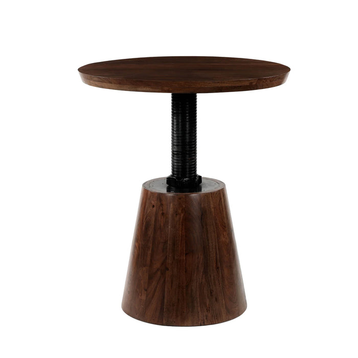 Bronx Crank 36" Round Adjustable Height Bistro Table