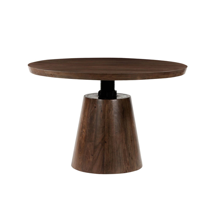 Bronx Crank 48" Round Dining Table