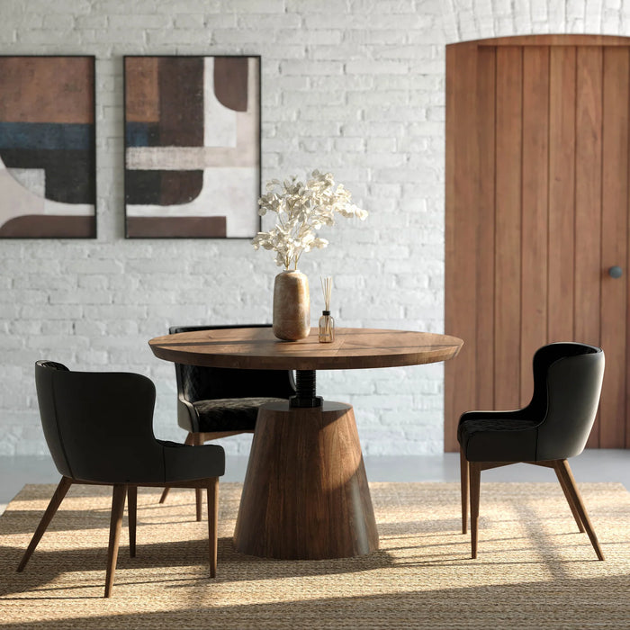 Bronx Crank 48" Round Dining Table