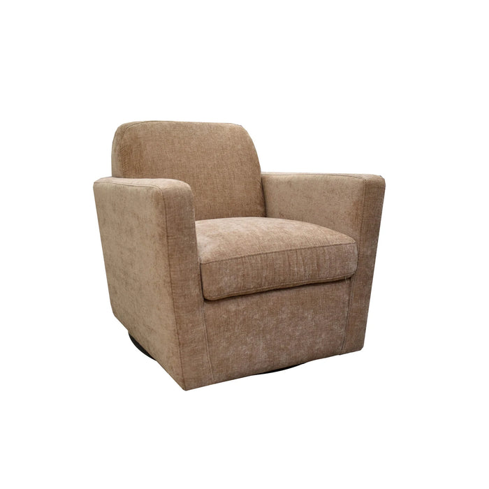 Cooper Swivel Club Chair (Latte Chenille)