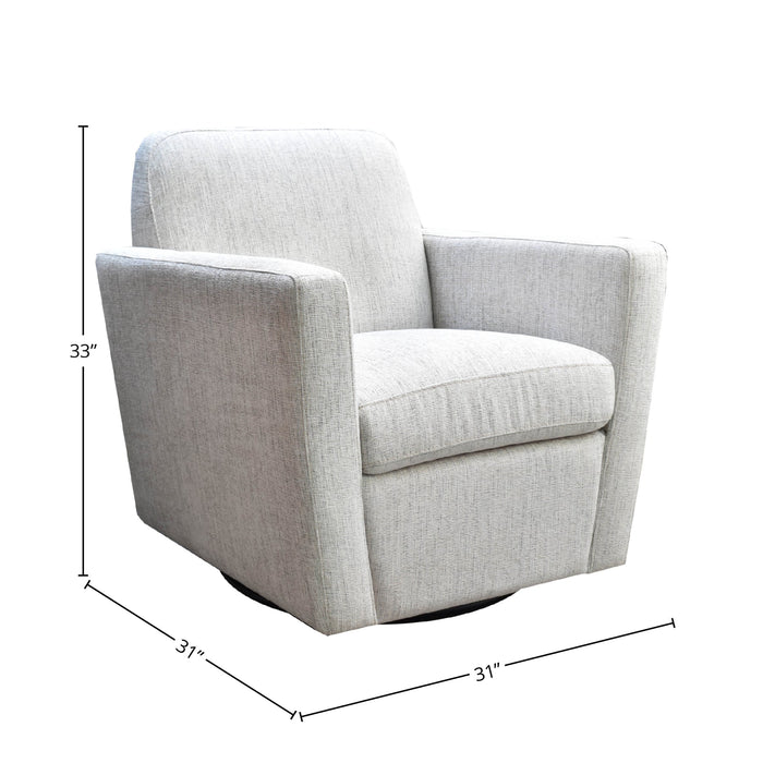 Cooper Swivel Club Chair (Woven Linen)