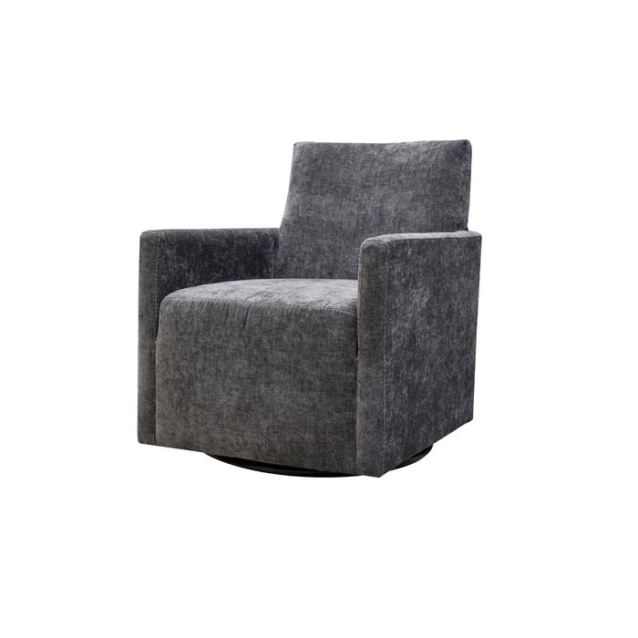 Riley Swivel Club Chair (Ebony Chenille)