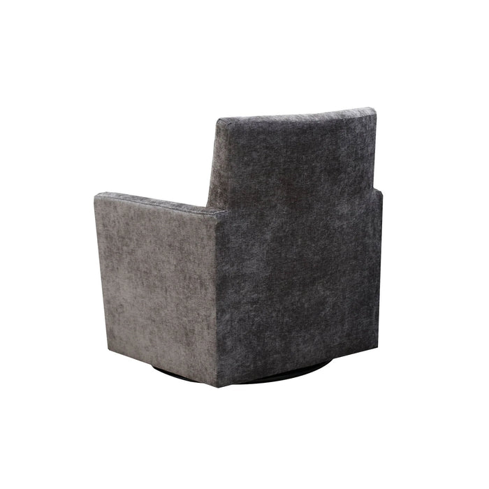 Riley Swivel Club Chair (Ebony Chenille)