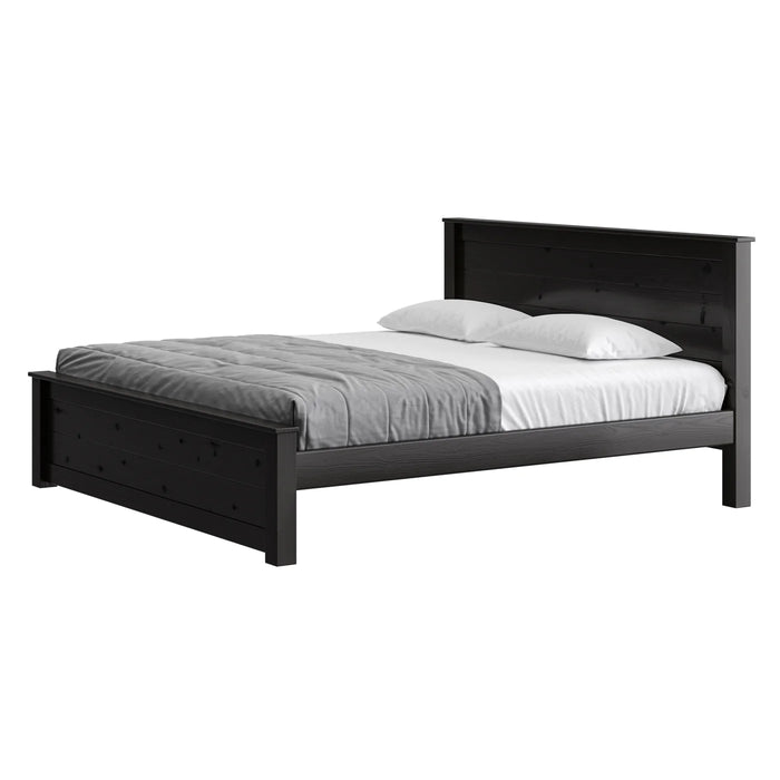 HarvestRoots 80" King Bed in Espresso Finish