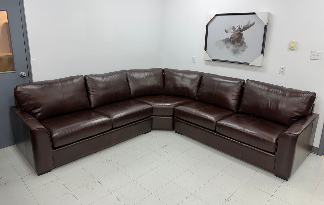 3786 3 Pc. Leather Sectional