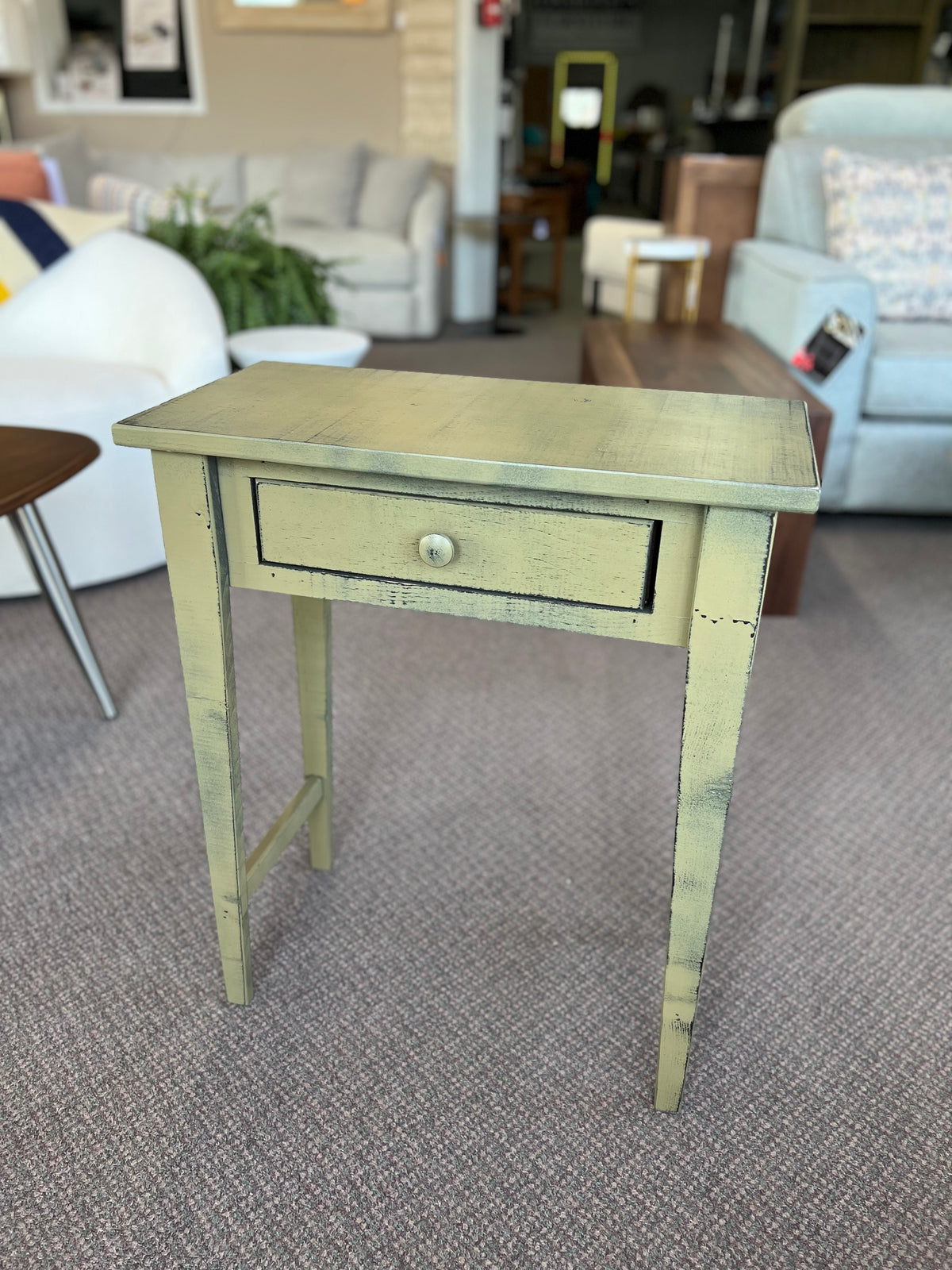 Small Hall Table in Vintage Pear/Black — Osmond's Furniture