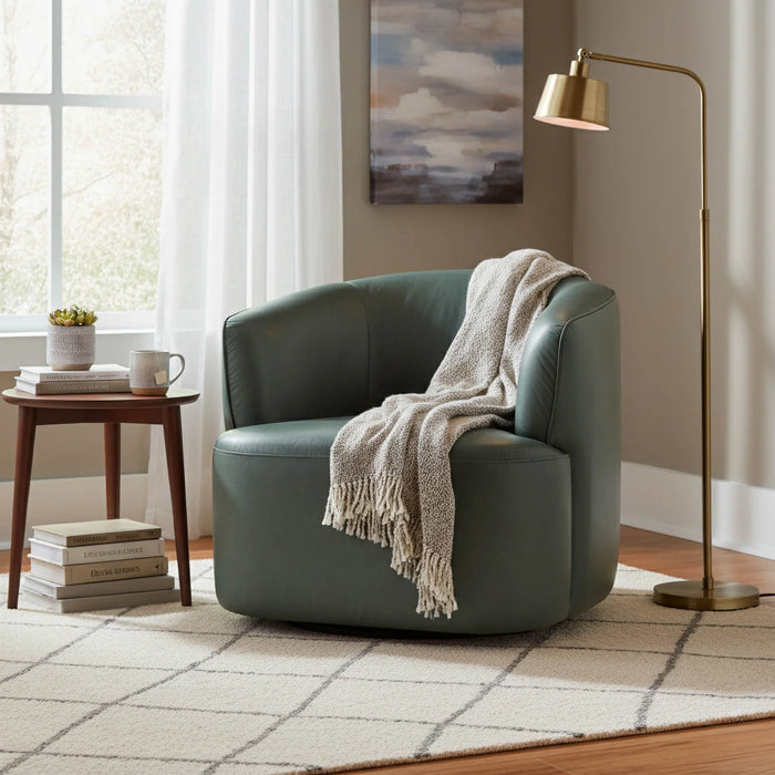 Fireside Swivel Club Chair (Deep Moss)