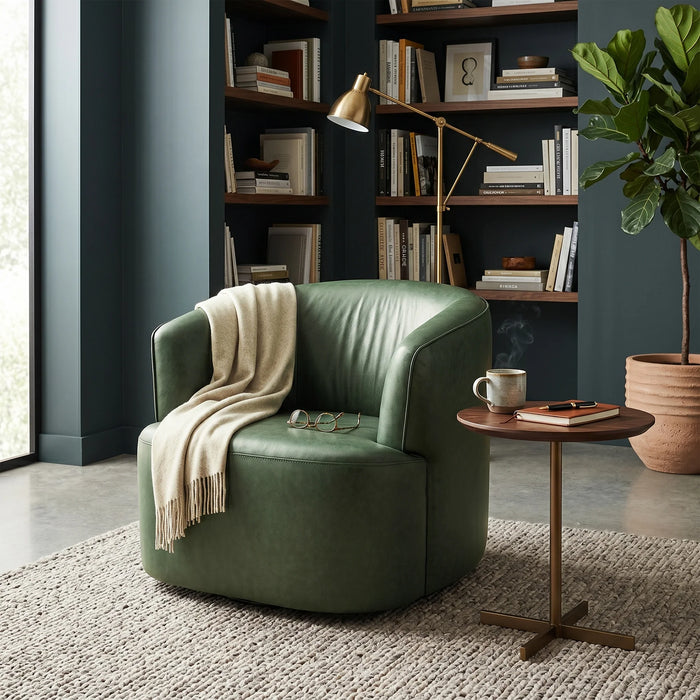 Fireside Swivel Club Chair (Forest)