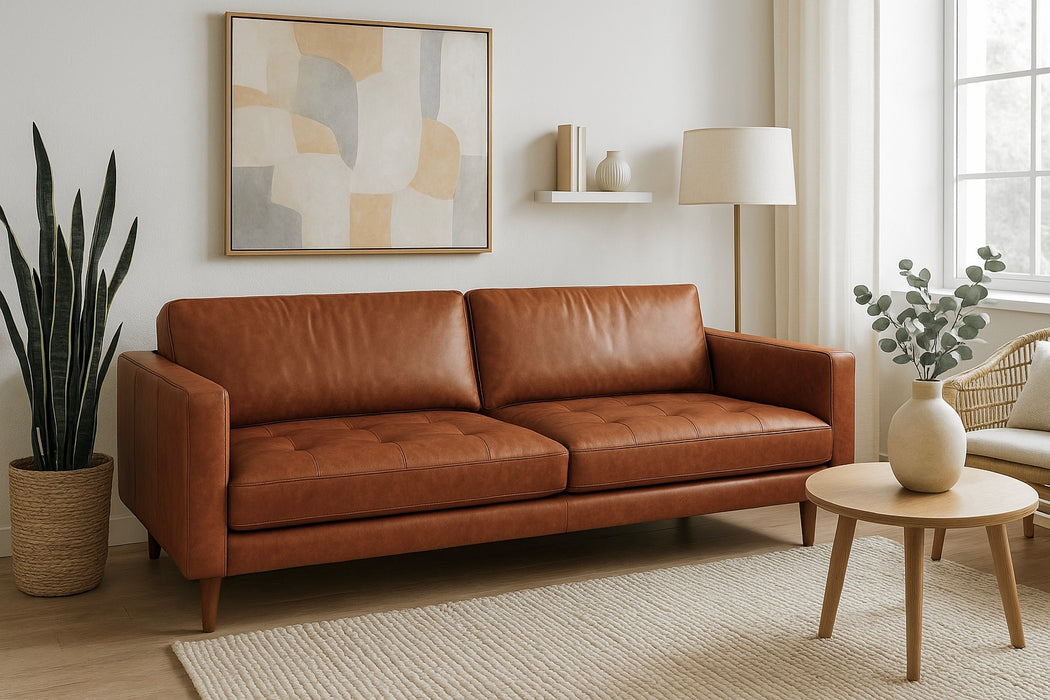 3795 Leather Sofa & Loveseat Set