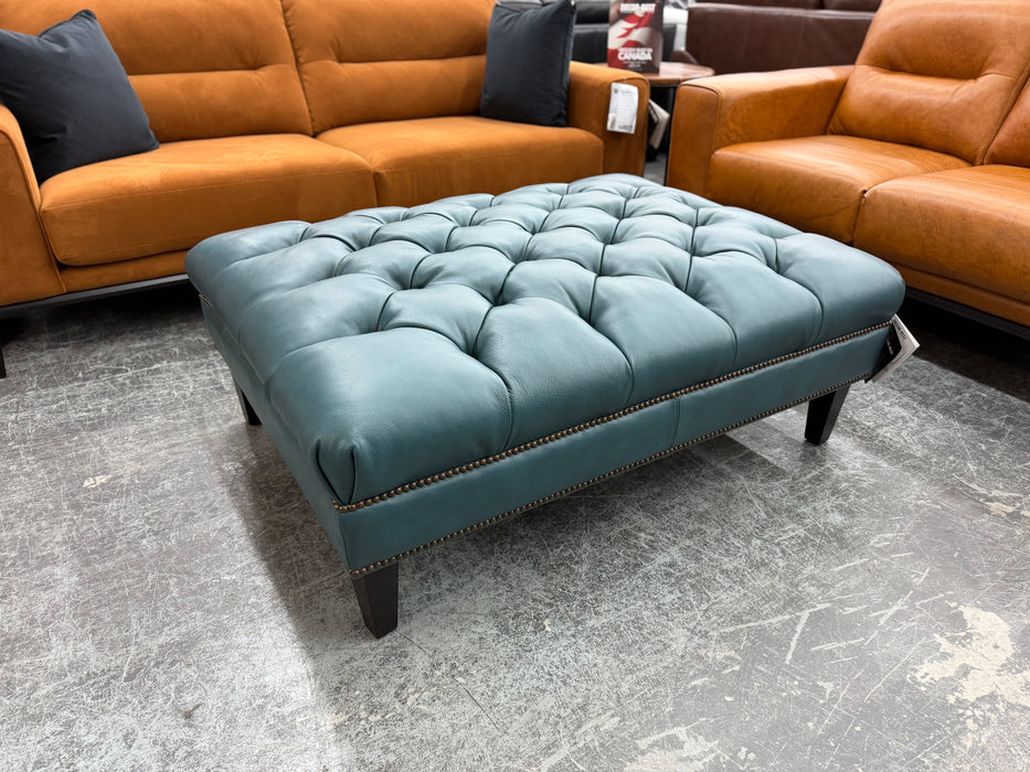3734 Leather Ottoman