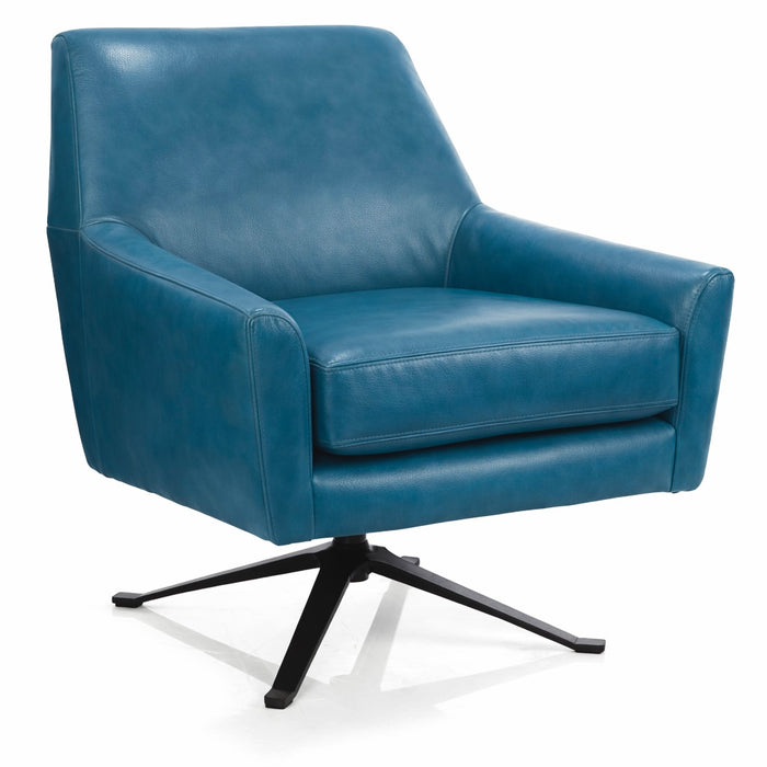 3097 Leather Swivel Accent Chair