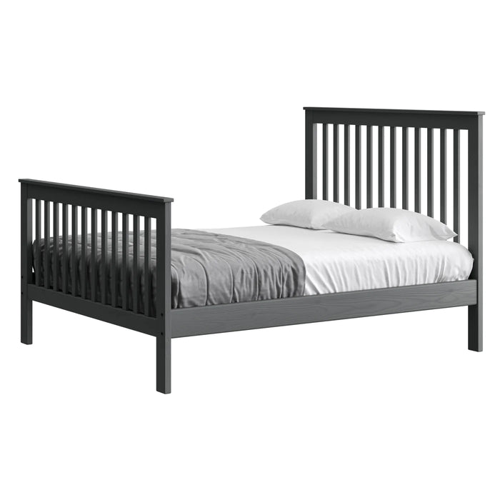 Mission 60" Queen Bed in Graphite Finish